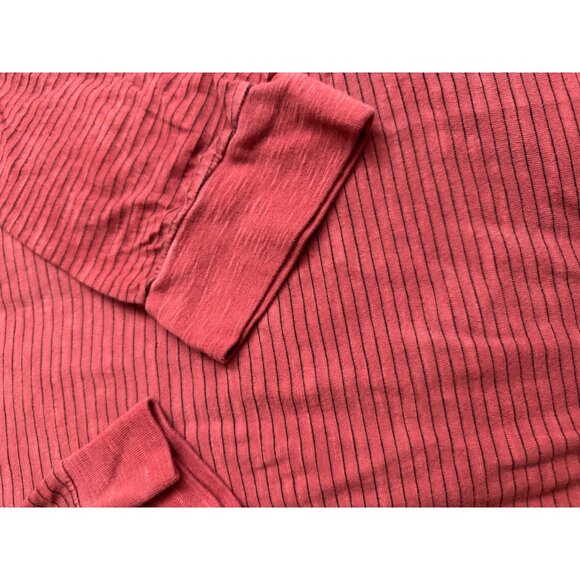 Marine Layer Auburn/Black Striped red Henley Shirt XXL long sleeves men’s new - Picture 11 of 16
